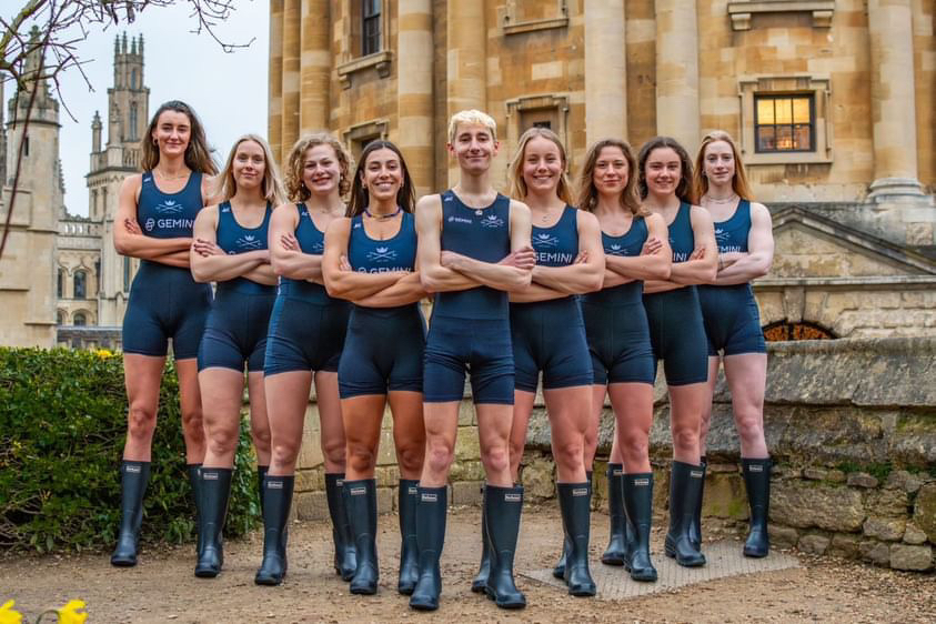 The Women's Blue Boat for this year's Boat Race.